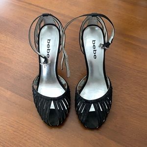 Black Bebe heels size 7